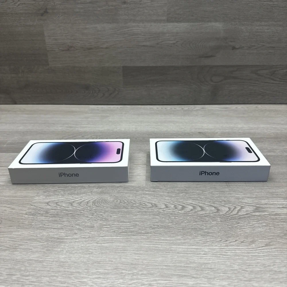 Original Box & Charger Only For Apple iPhone 14 Pro Max Deep Purple/Space Black‎